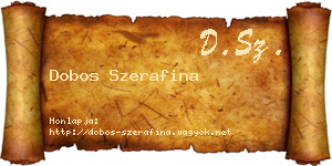 Dobos Szerafina névjegykártya